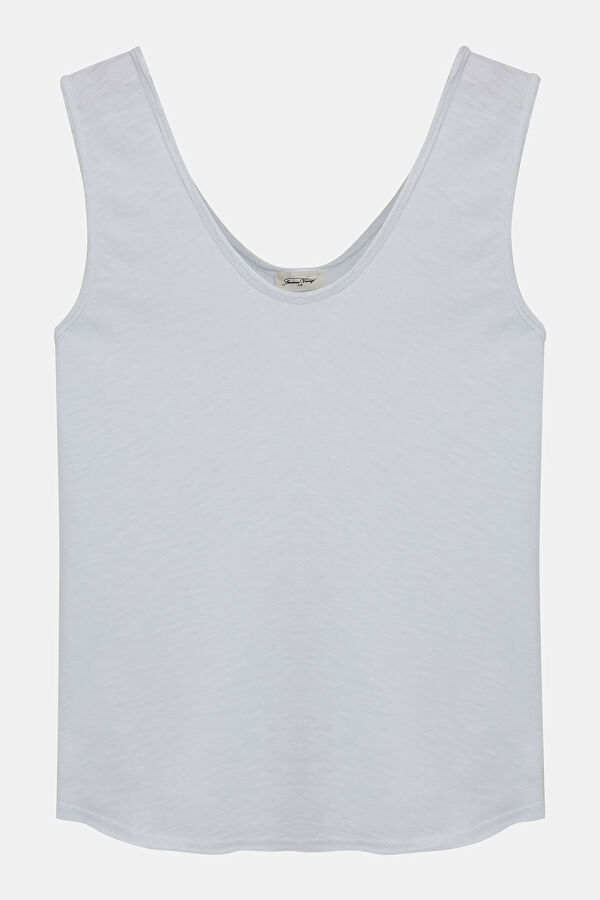 Beyaz V Yaka T-Shirt