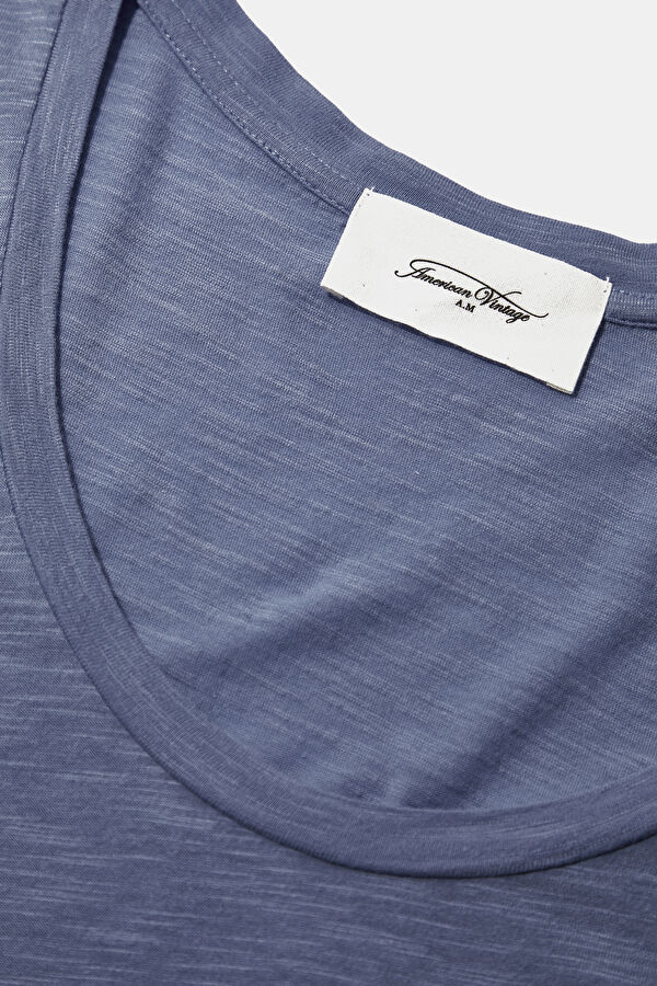 Lacivert Kayık Yaka T-Shirt 3
