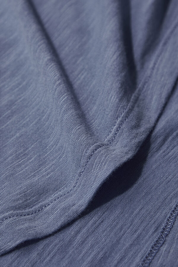 Lacivert Kayık Yaka T-Shirt 4
