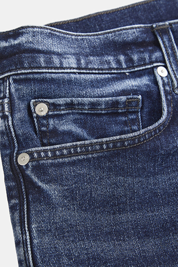 Mavi Boru Paça Jean Erkek Pantolon 4