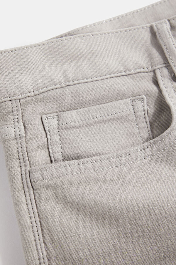 Slim Fit Stone Cut Narrow Leg Jeans Men's Trousers 4