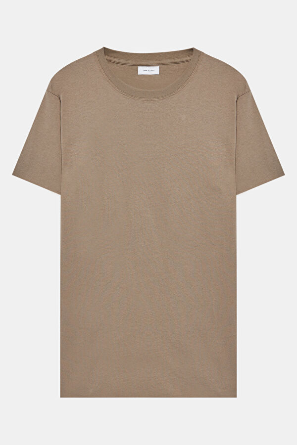 Relax Fit Light Brown Crew Neck Men's T-Shirt