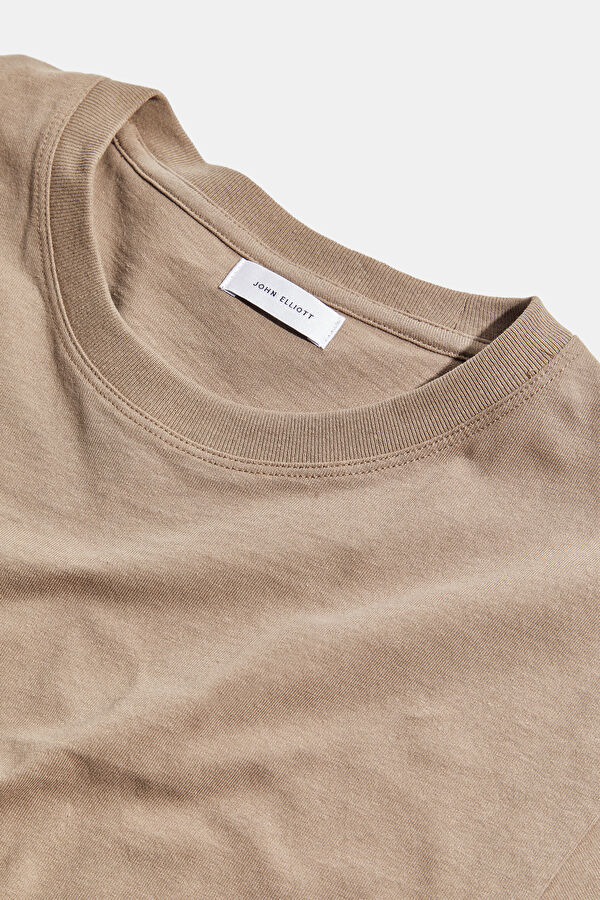 Relax Fit Light Brown Crew Neck Men's T-Shirt 3