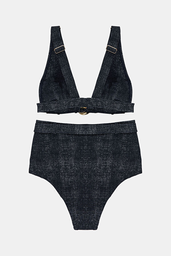 Tanya Dark Blue Buckle Bikini 2