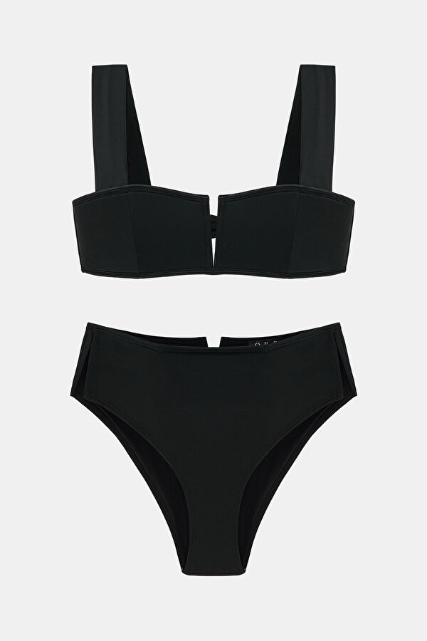 Victoria Siyah Tokalı Bikini