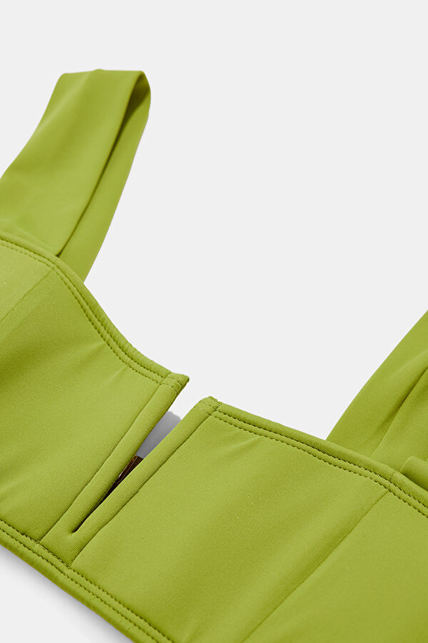 Victoria Low Rise Bottom Green Buckle Bikini 3