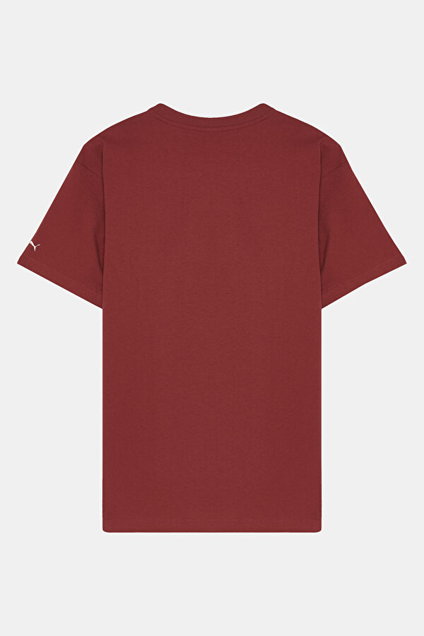 Crew Neck Printed Red T-Shirt 2