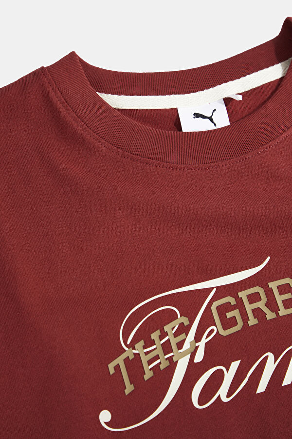 Crew Neck Printed Red T-Shirt 3