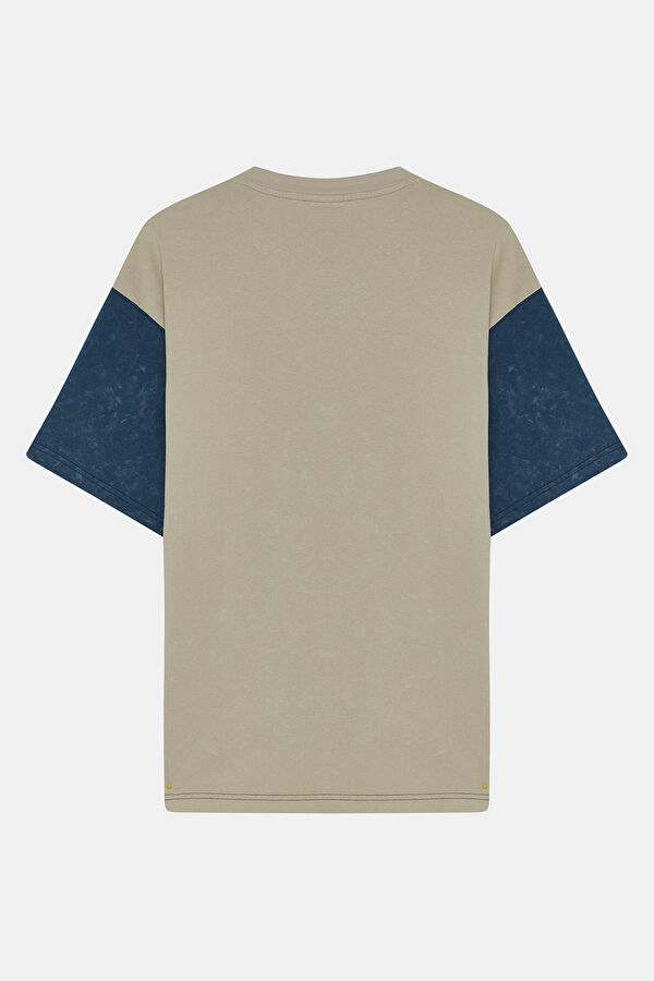 X Perks And Mini Beige Crew Neck Printed T-Shirt 2