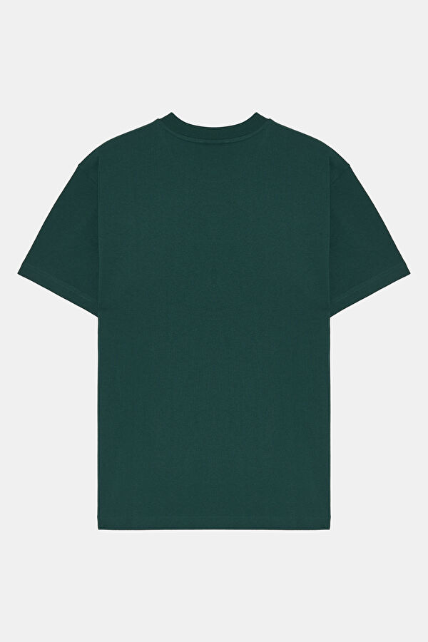 Green Crew Neck Printed T-Shirt 2