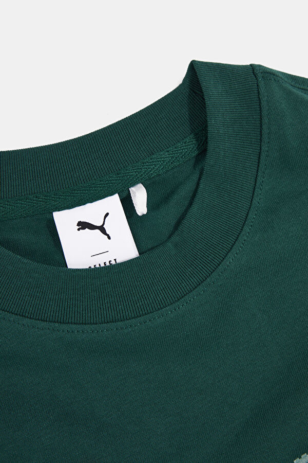 Green Crew Neck Printed T-Shirt 3