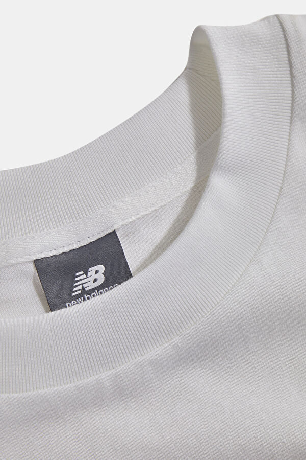 Relax Fit White Printed Bicycle Collar Tshirt 3