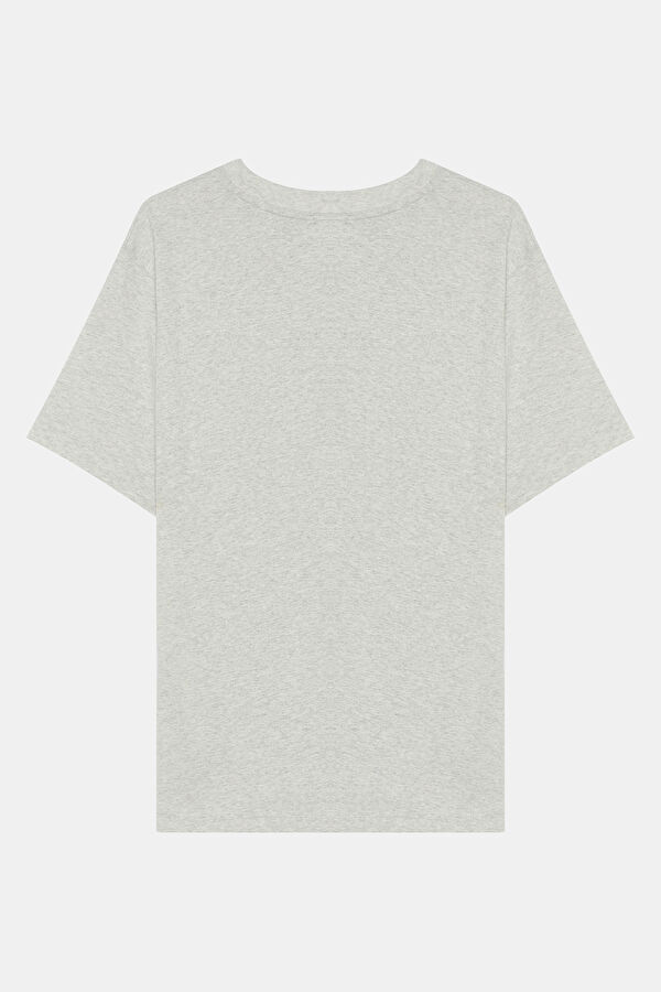 Relax Fit Grey Printed Tshirt 2