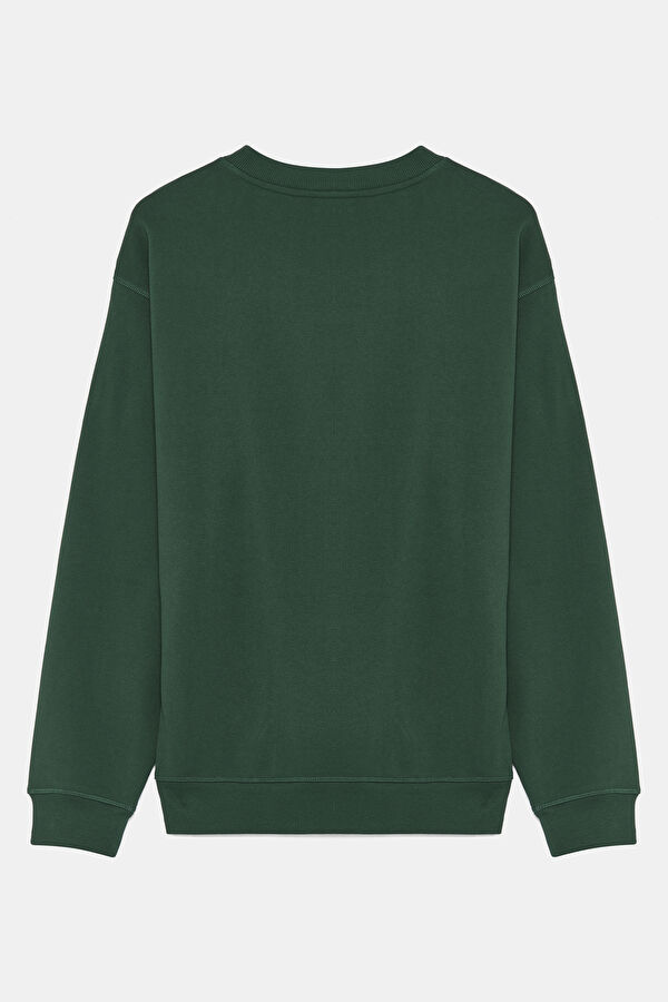 Dark Green Relax Fit Sweatshirt 2