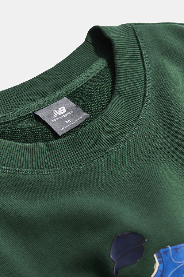 Dark Green Relax Fit Sweatshirt 3