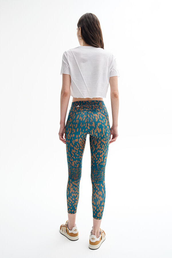 Stella McCartney Truepurpose Optime Training Turkuaz Desenli Tayt 3