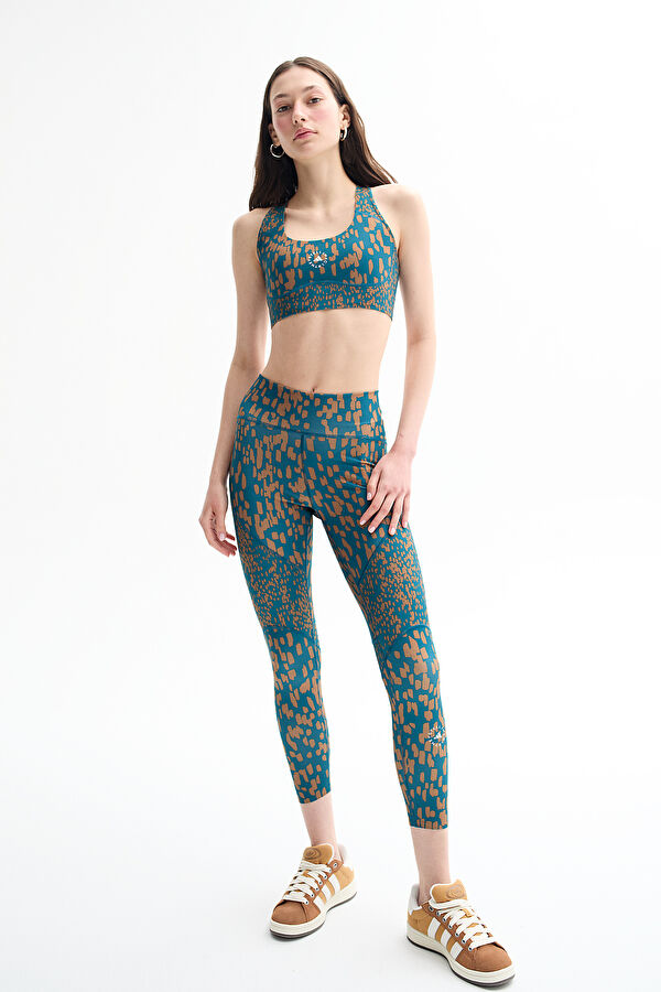 Stella McCartney Truepurpose Optime Training Turkuaz Desenli Kadın Bralet 3