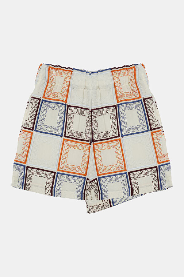 Multicolor Design Filled Skirt 2