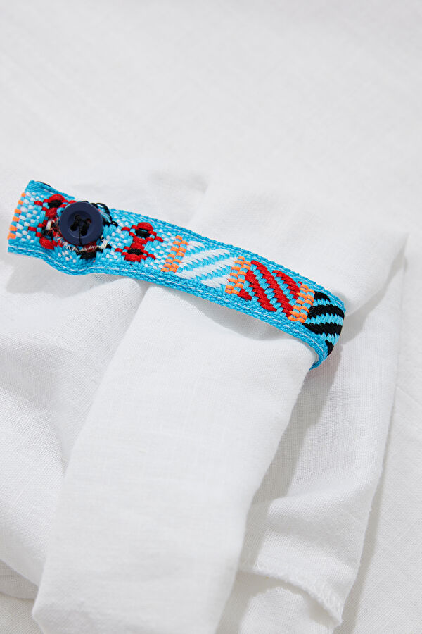 White Cotton/Linen Kids Shirt 4