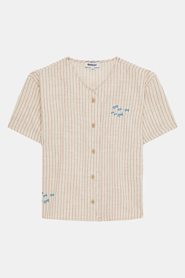 Multicolored Striped Pattern Kids Shirt