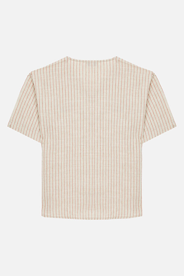 Multicolored Striped Pattern Kids Shirt 2
