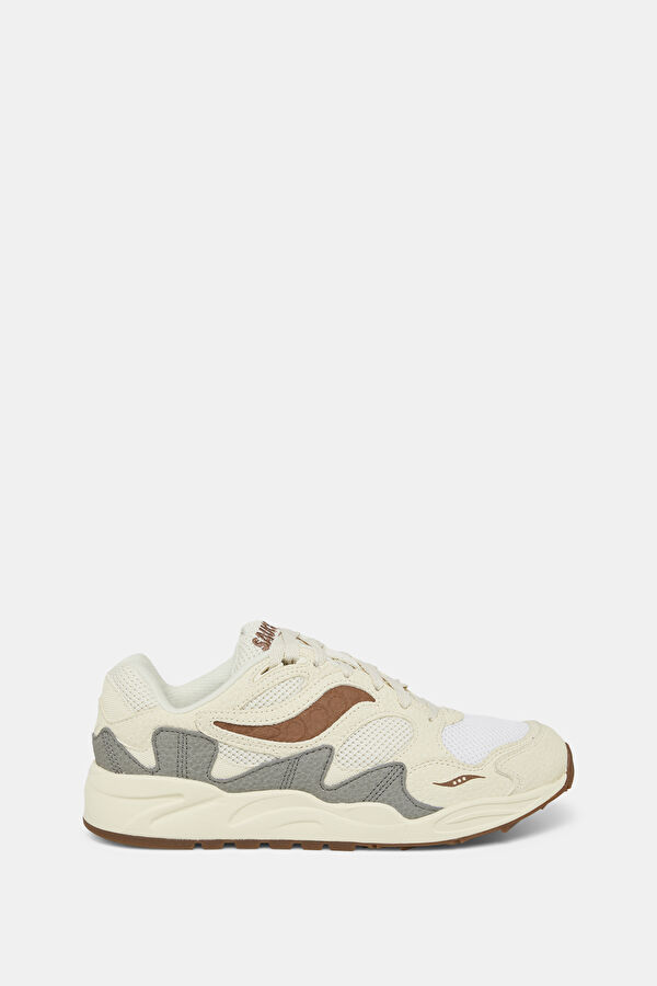 Grid Shadow Cream Men's Sports Shoes