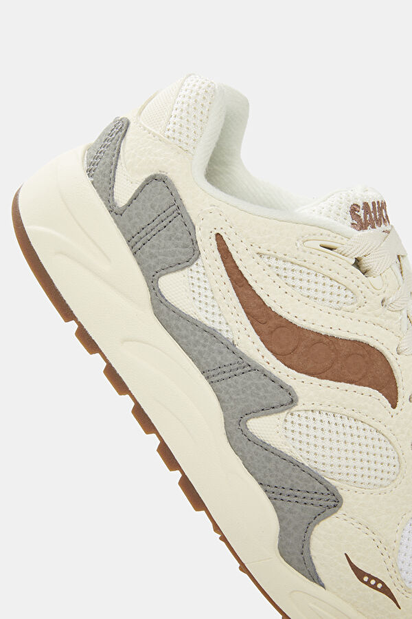 Grid Shadow Cream Men's Sports Shoes 4
