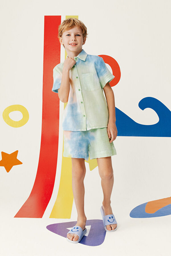 Multicolored Kids Shorts