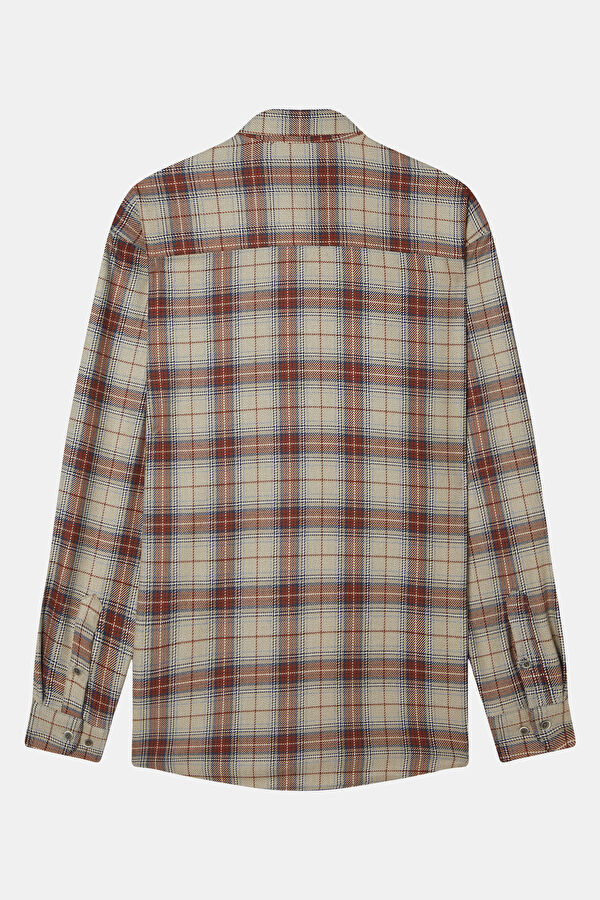 Relax Fit Multicolored Plaid Regular Men's Shirt 2