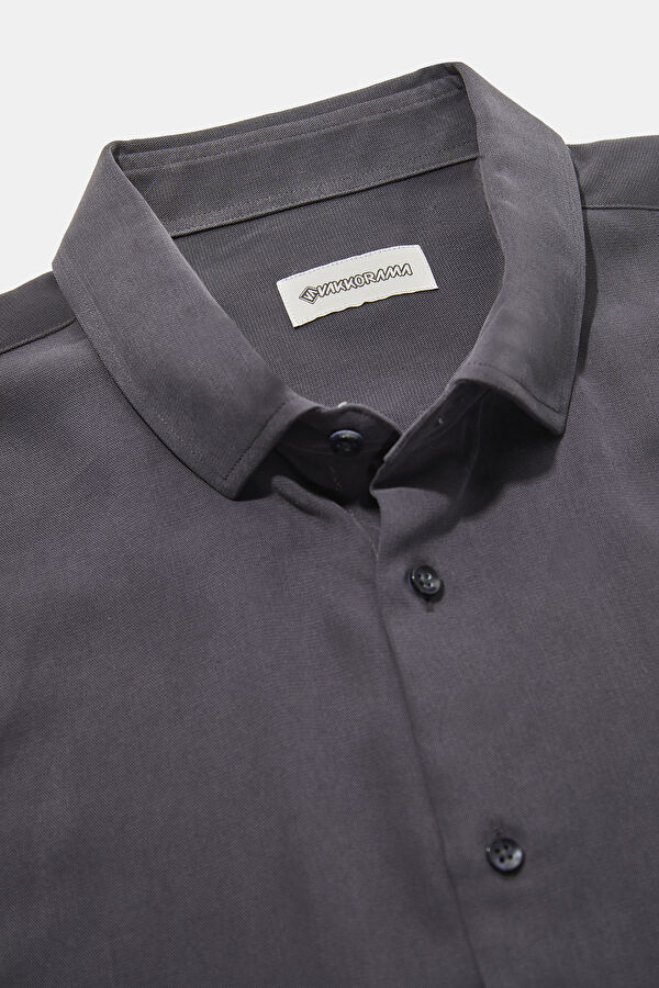 Relax Fit Smoke Grey Regular Men's Shirt 3