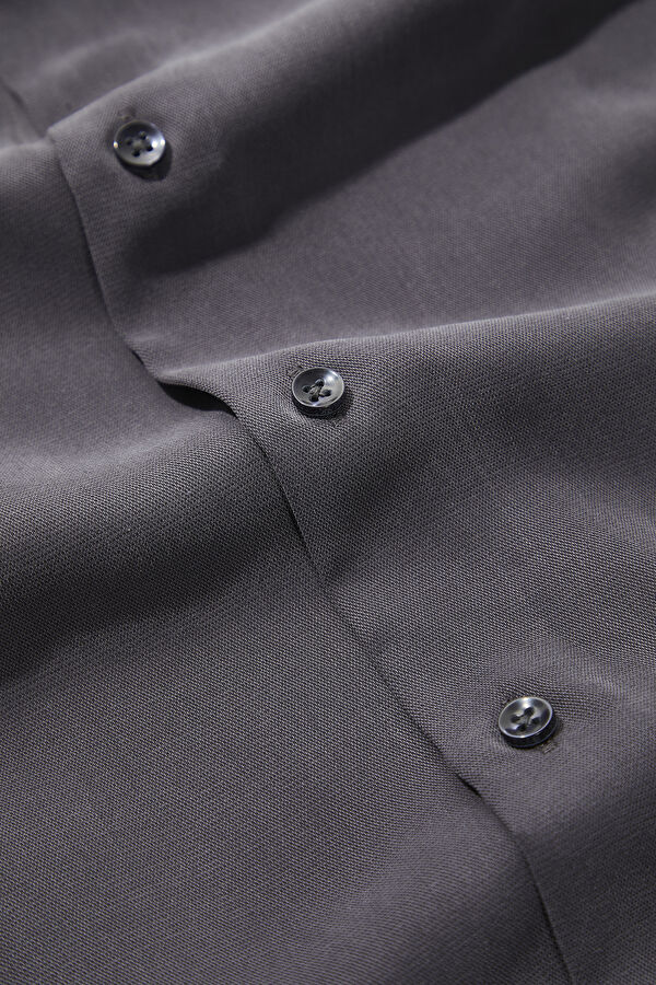 Relax Fit Smoke Grey Regular Men's Shirt 4