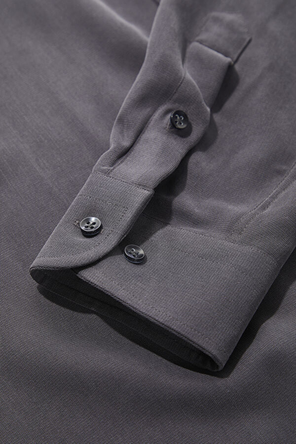 Relax Fit Smoke Grey Regular Men's Shirt 5