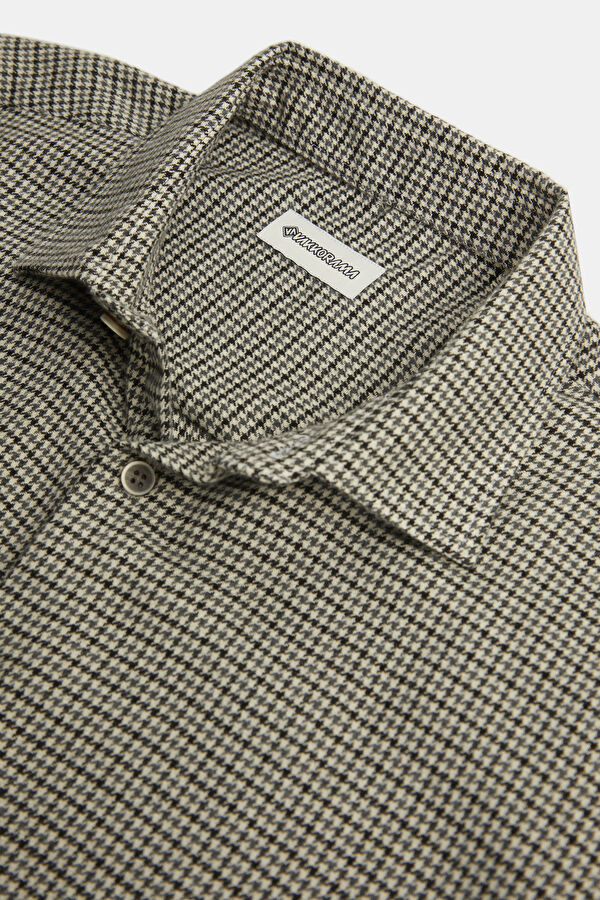 Relax Fit Multicolored Patterned Regular Men's Shirt 4