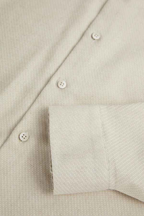 Beige Regular Men's Shirt 3