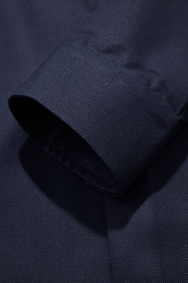 Navy Blue Regular Men's Shirt 5