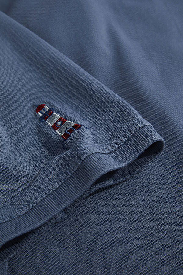 Polo Neck Indigo Men's T-Shirt 4