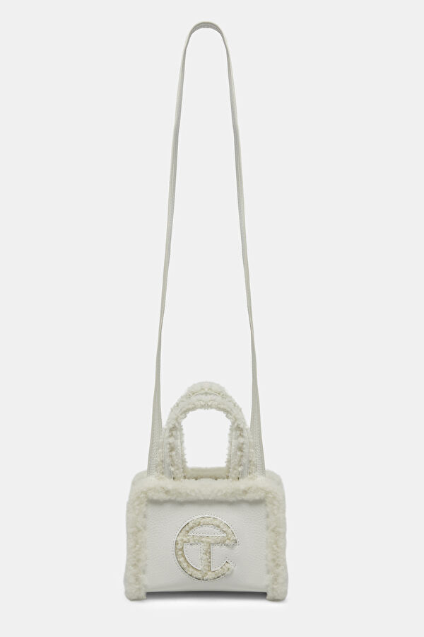 X Telfar White Small Shopper Crinkle Bag 2