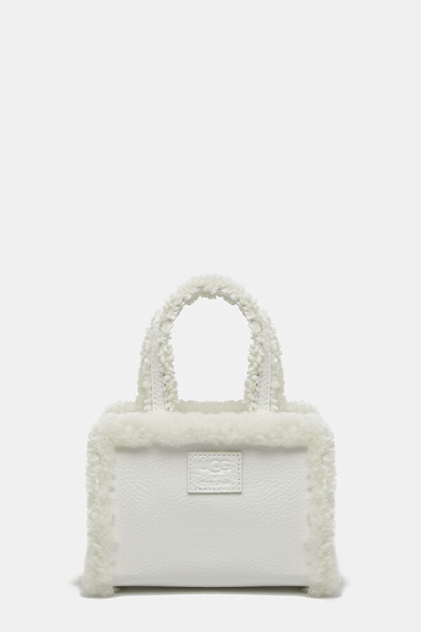 X Telfar White Small Shopper Crinkle Bag 4