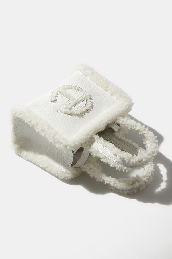 X Telfar White Small Shopper Crinkle Bag 5