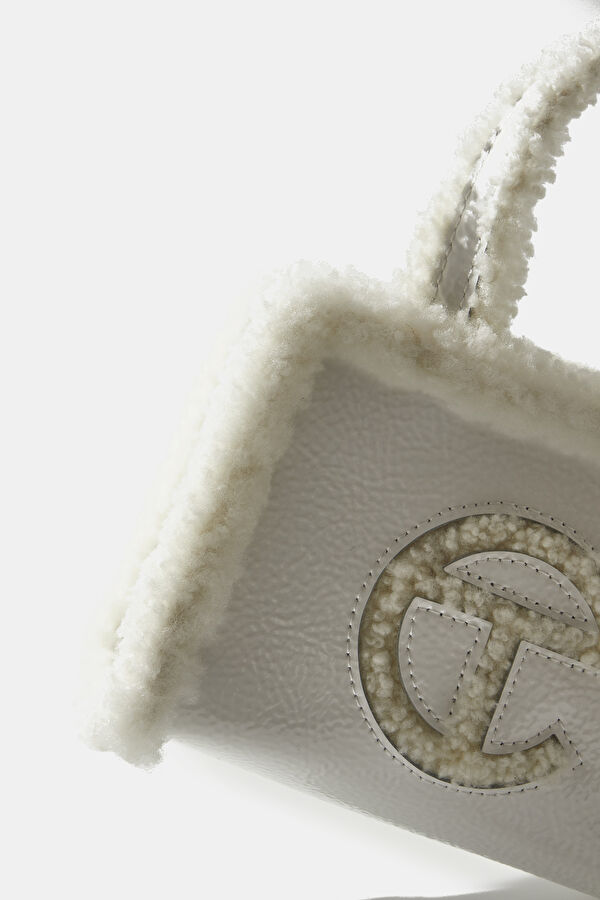 X Telfar White Small Shopper Crinkle Bag 6