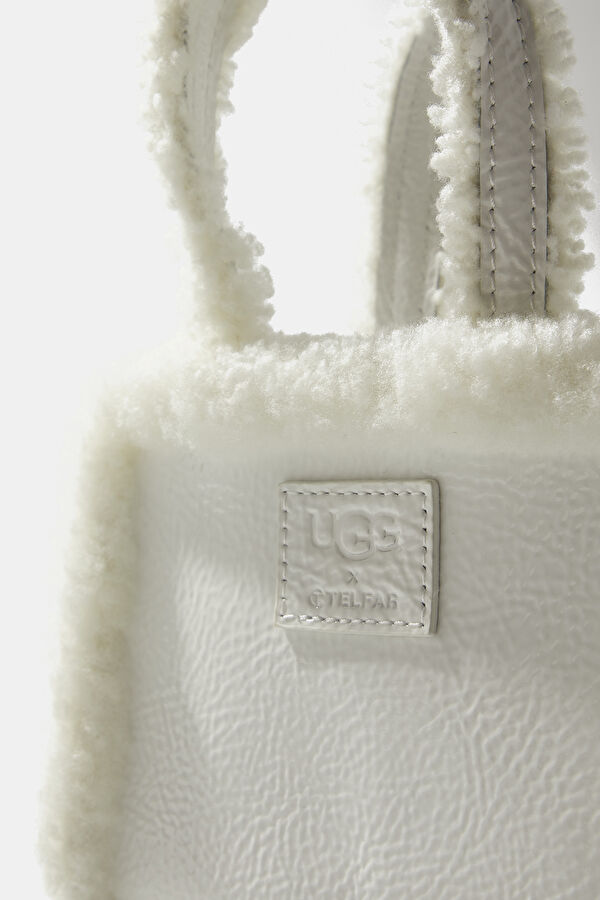 X Telfar White Small Shopper Crinkle Bag 7