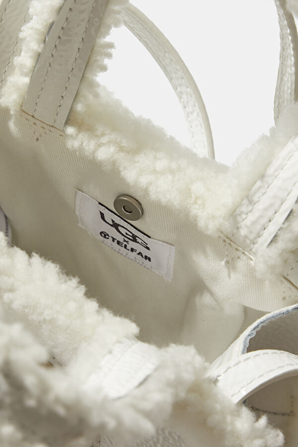 X Telfar White Small Shopper Crinkle Bag 8