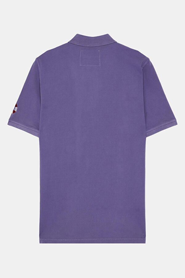 Mor Polo Yaka Erkek T-Shirt 2