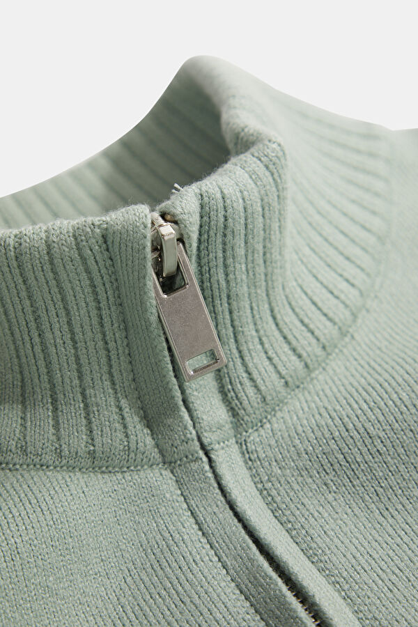 Mint Zip-Up Viscose Men's Jacket 3