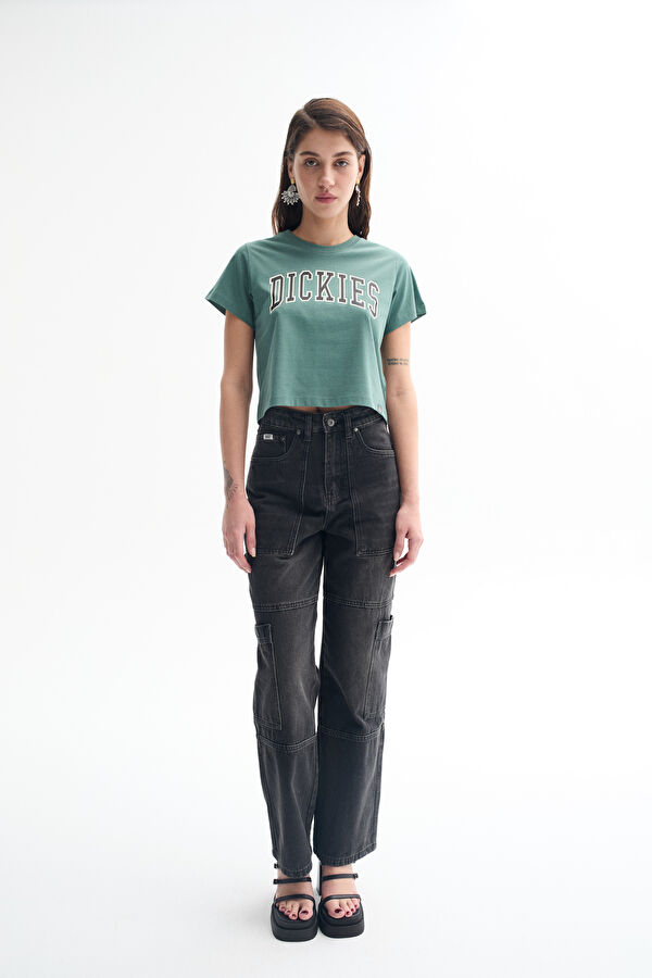 Dar Kalıp Yeşil O Yaka T-Shirt 3