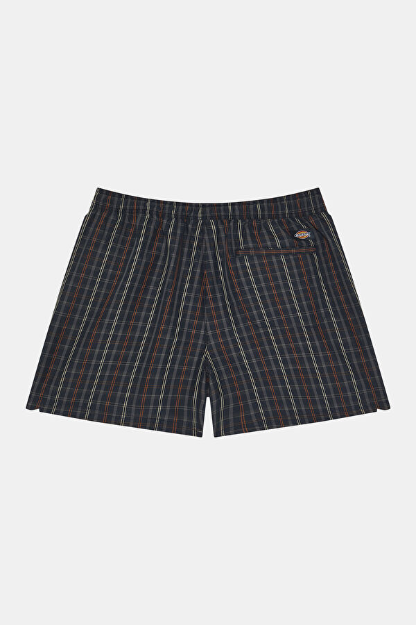 Navy Blue Patterned Women's Shorts 5