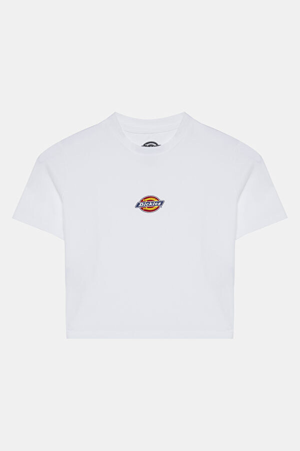 Dar Kalıp Beyaz O Yaka T-Shirt