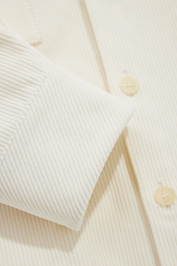 Ecru Buttoned Men's Jacket 4