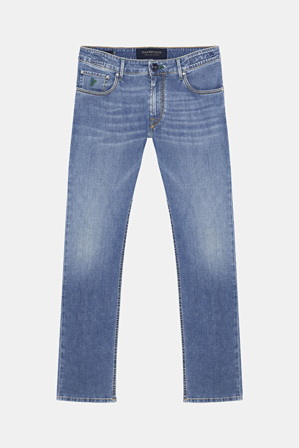 Mavi Boru Paça Jean Erkek Pantolon
