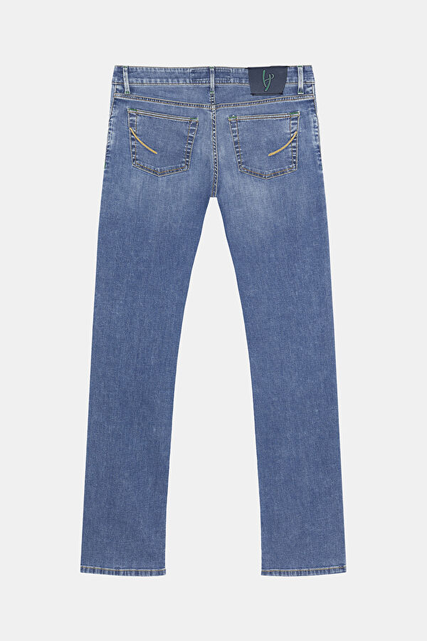 Mavi Boru Paça Jean Erkek Pantolon 2